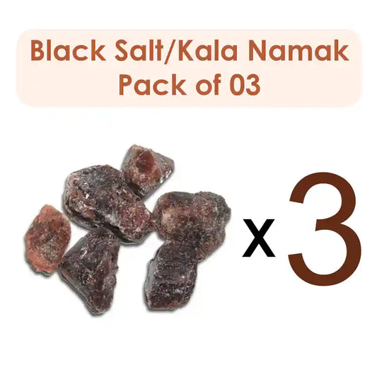 Black Salt/Kala Namak/Nalla Uppu (Pack of 3 X 250g)