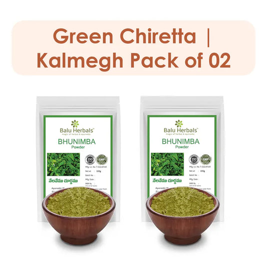 Green Chiretta | Kalmegh | Nilavembu Powder (Pack of 2)