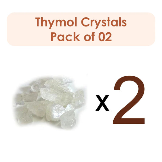 Thymol Crystals | Ajwain Ki Phool | Vaamu Puvvu 25g (Pack of 2)