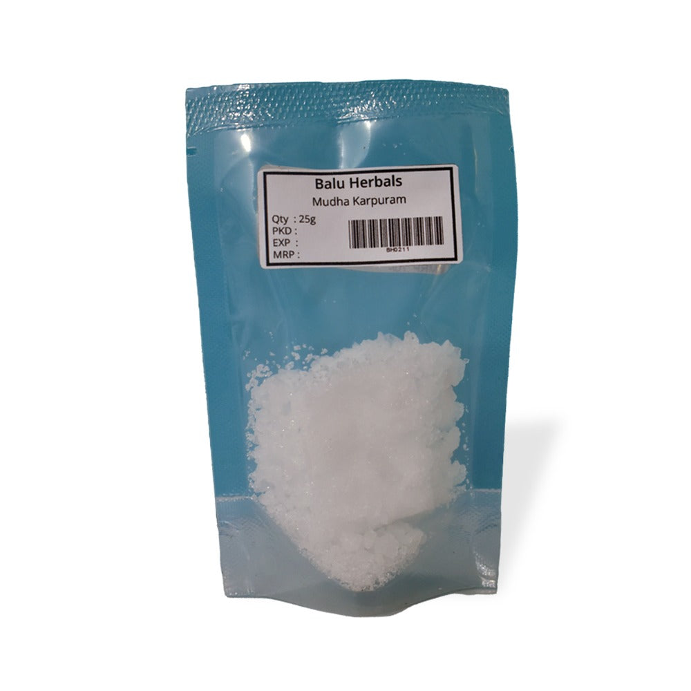 Camphor Crystals /Karpur/Mudha Karpura 25g (Raw Substance)