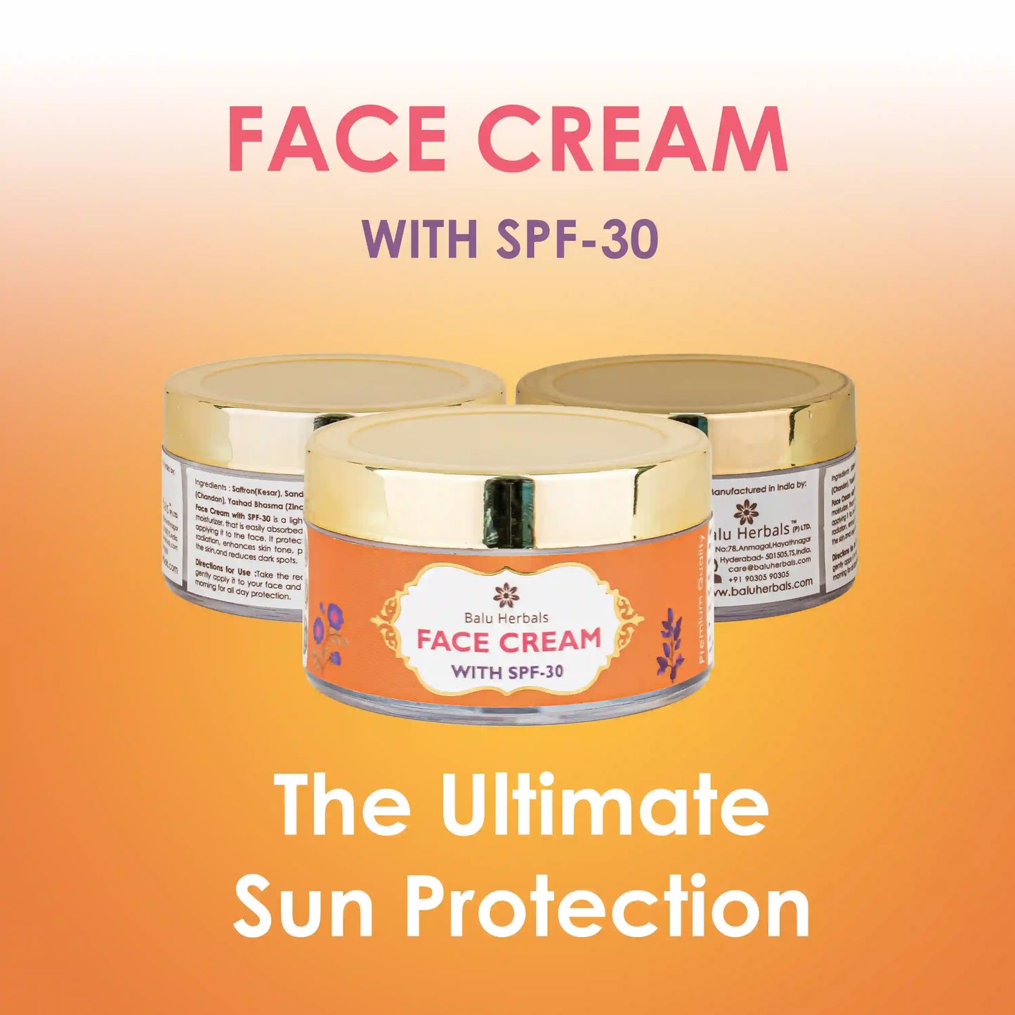 Face Cream with SPF 30