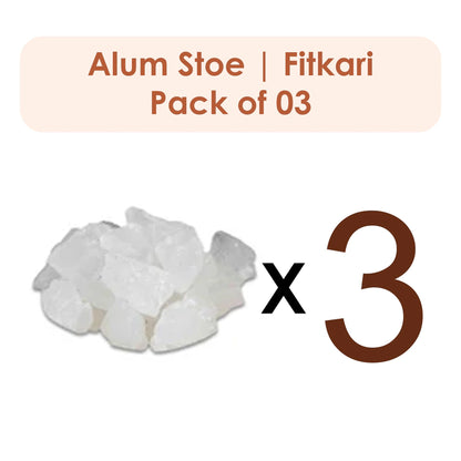 Alum Stone | Fitkari 250g (Pack of 3)