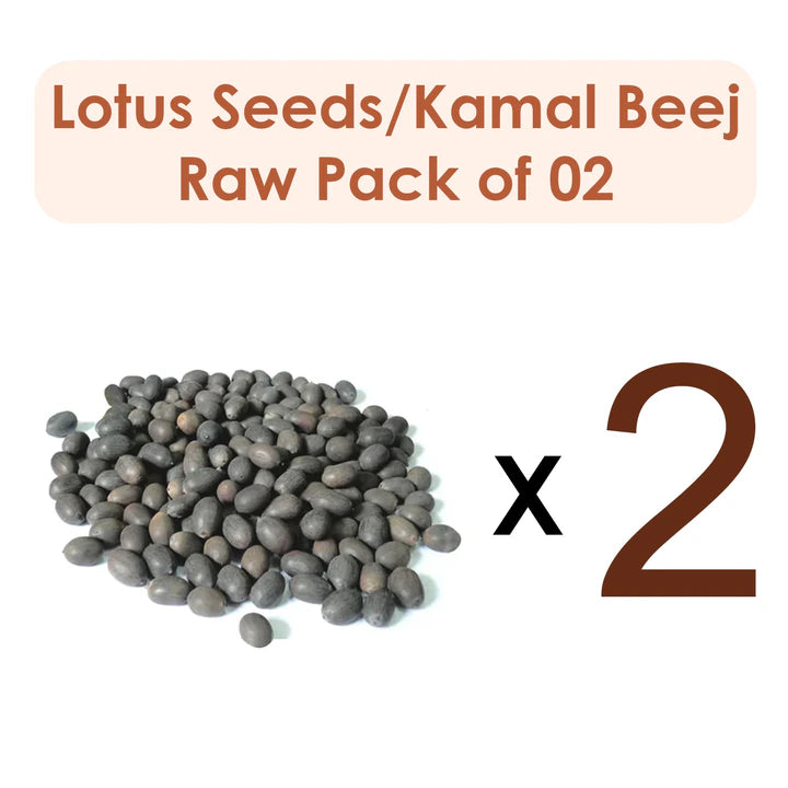 Lotus Seeds/Kamal Beej/Thamara Ginjalu 100G (Raw Substance) (Pack of 2)