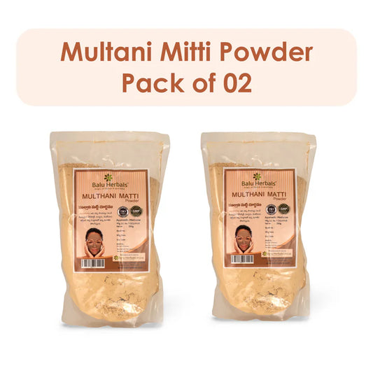 Fuller's Earth/Multhani Matti/Multani Mitti Powder (Pack of 2)