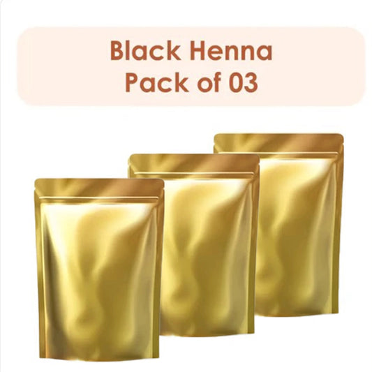 Natural Black Henna for Men & Women (Pack of 3)