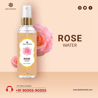 Balu Herbals Ayurvedic Rose Water 100ml