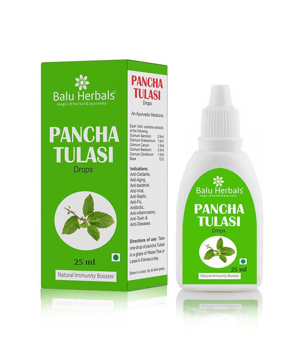 Balu Herbals - Pancha Tulasi Drops 25ml