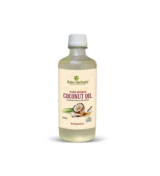 Pure Edible Coconut Oil 500ML - Balu Herbals