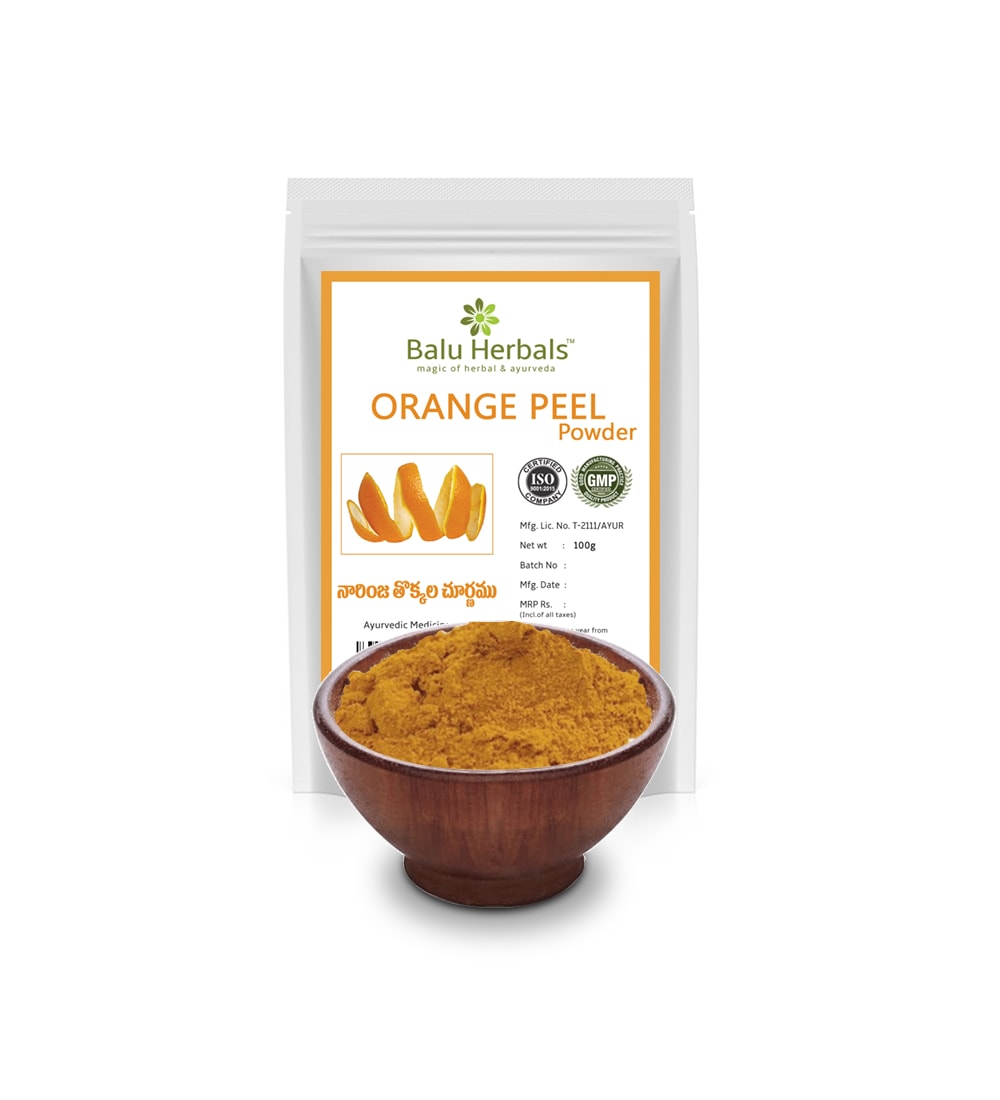 Orange Pel Powder | Face Pack for Glowing Skin - Balu Herbals